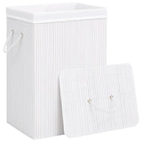 Vidaxl Wäschkuerf mat 1 Box Bambus White