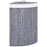 Vidaxl hoekwasmand 60 l bambu cinza