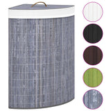 Vidaxl hoekwasmand 60 l bambu cinza