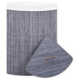 Vidaxl hoekwasmand 60 l bambu cinza