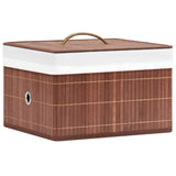 Vidaxl Storage boxes 4 pc bamboo brown