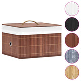 Vidaxl Storage boxes 4 pc bamboo brown
