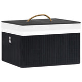 Vidaxl Storage boxes 4 pc bamboo black