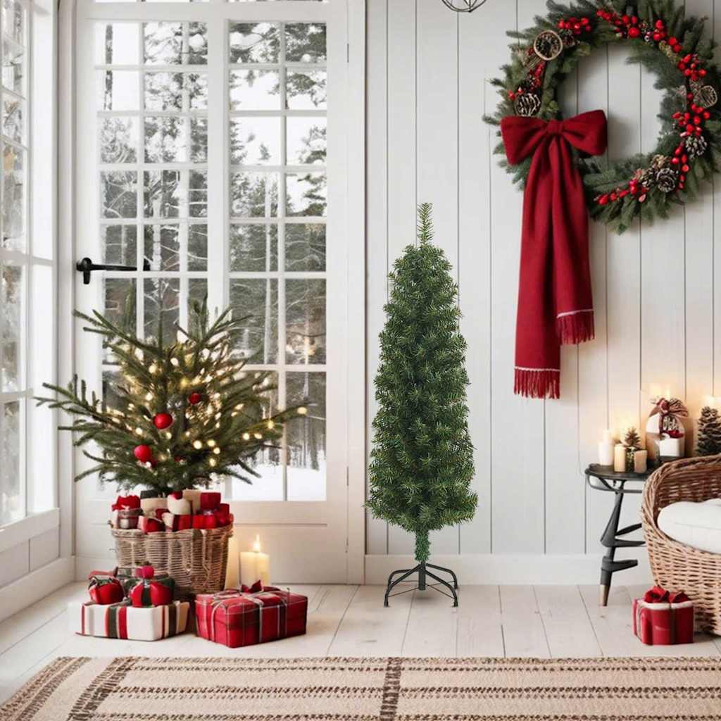 Vidaxl Kunstkerstboom with standard narrow 150 cm PVC green