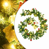 Vidaxl Ghirlanda di Natale con luci a LED 2,7 m PVC verde