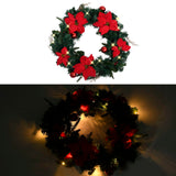 Vidaxl Christmas wreath with LED lights 60 cm PVC Green