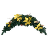 Vidaxl julbåge med LED -lampor 90 cm PVC Green