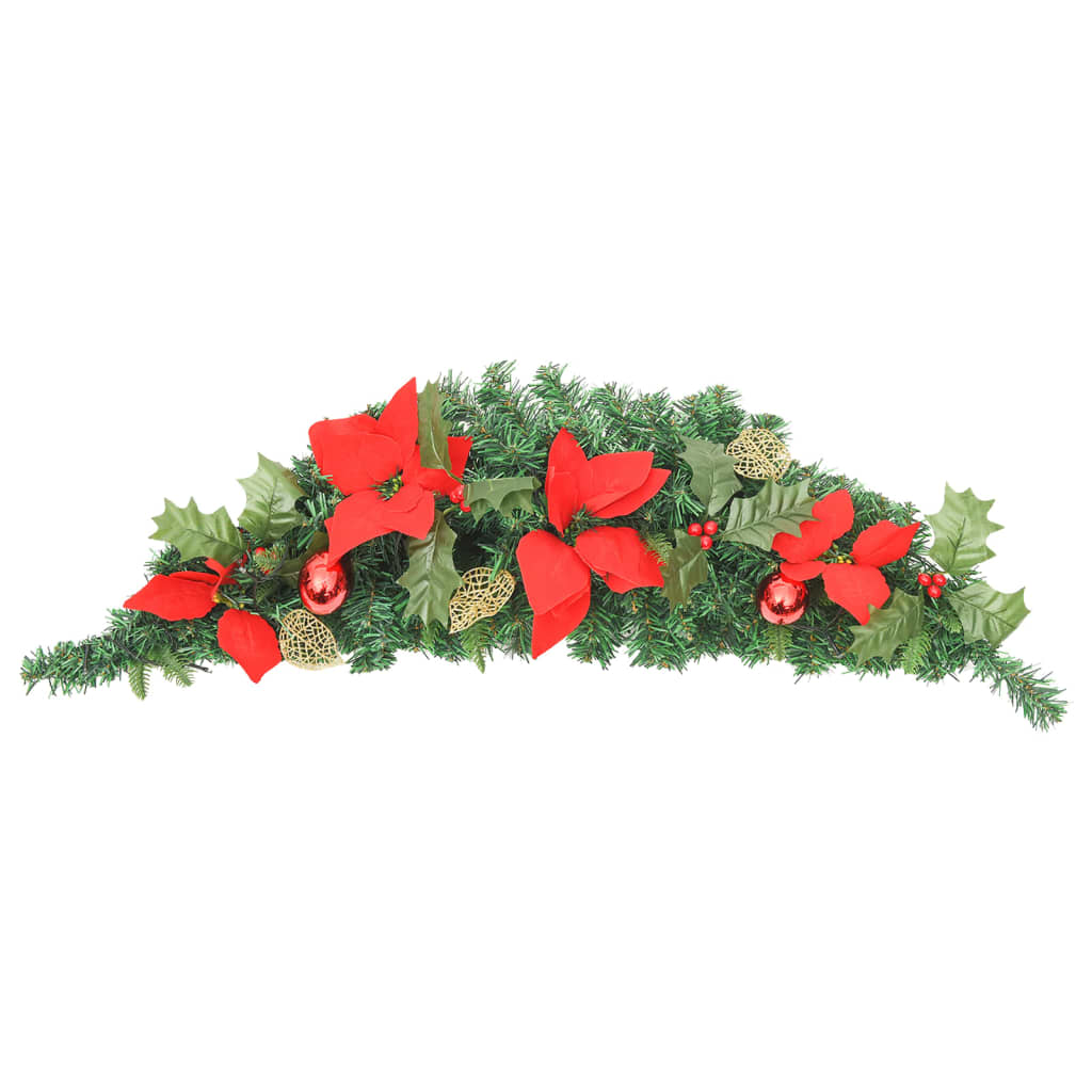 Vidaxl Christmas arch with LED lights 90 cm PVC Green