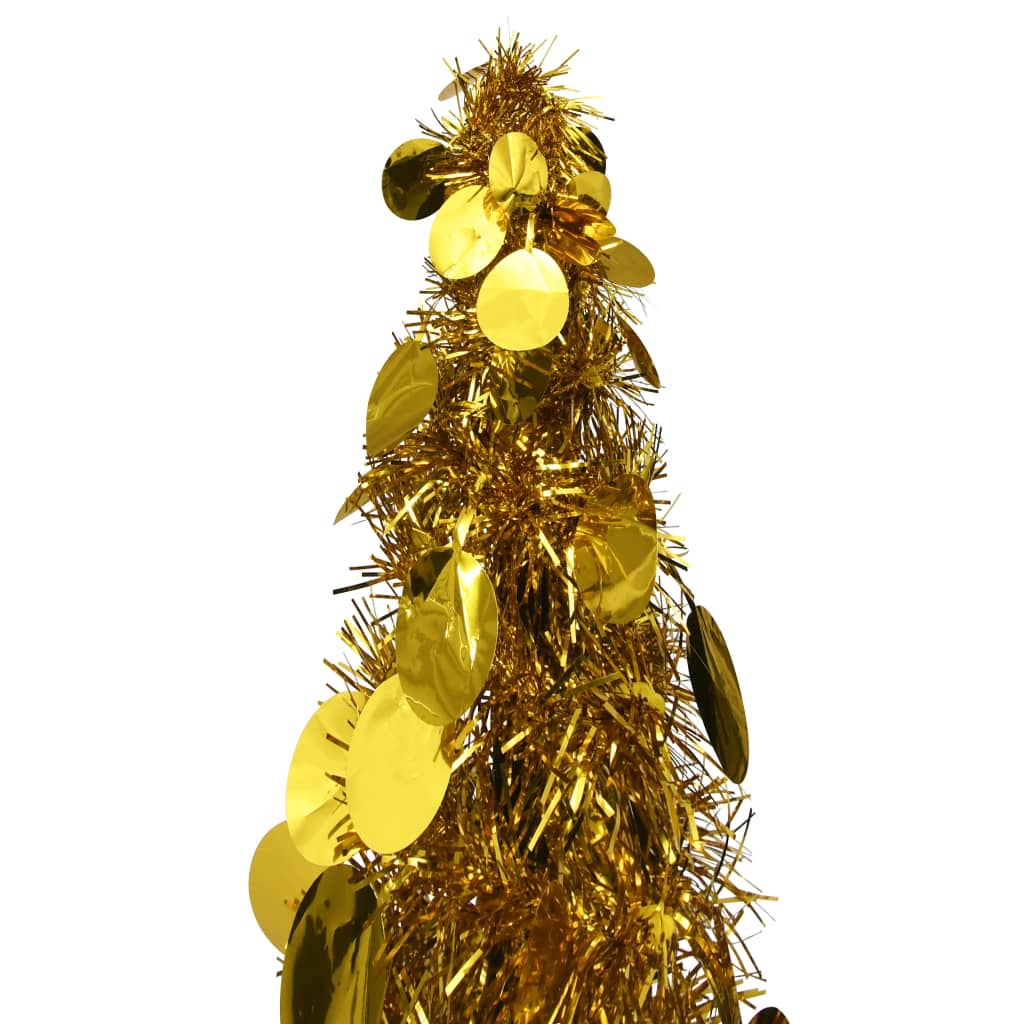 Vidaxl Kunstkerstboom Popup 120 cm Haustier Goldfarbe