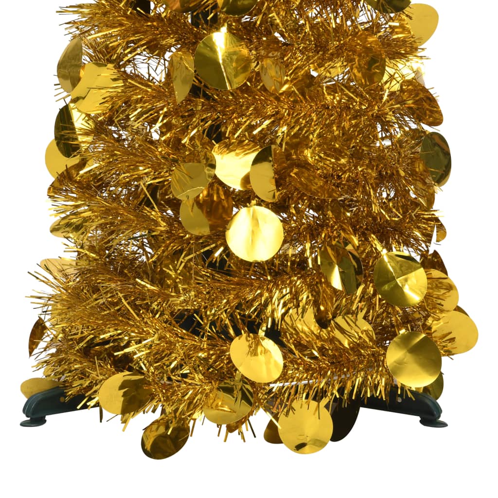 Vidaxl Kunstkerstboom Popup 120 cm Haustier Goldfarbe