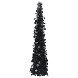 VIDAXL KUNSTKERSTBOOM POP-UP 120 cm Pap Black