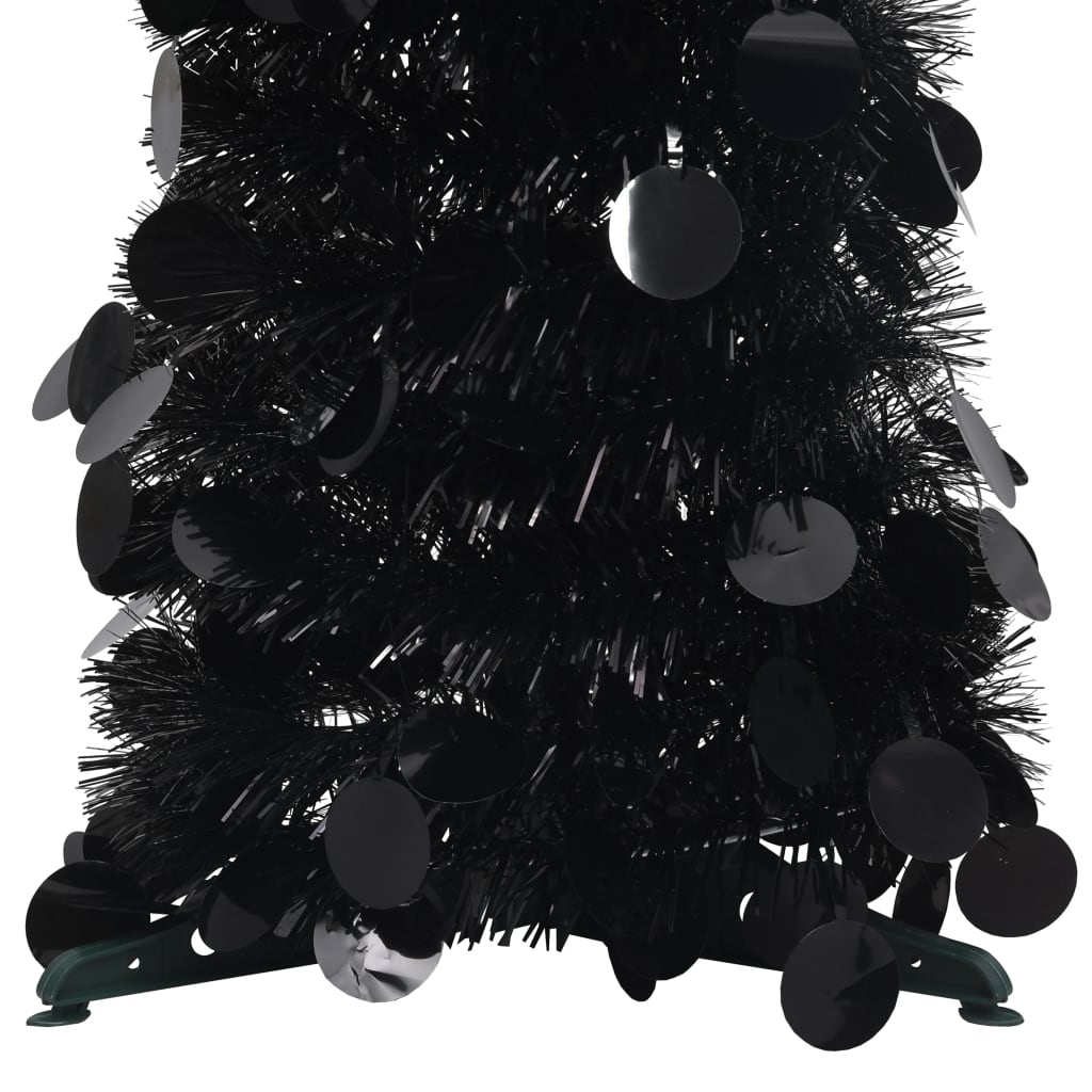 VIDAXL KUNSTKERSTBOOM POP-UP 120 cm Pap Black