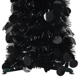 VIDAXL KUNSTKERSTBOOM POP-UP 120 cm Pap Black