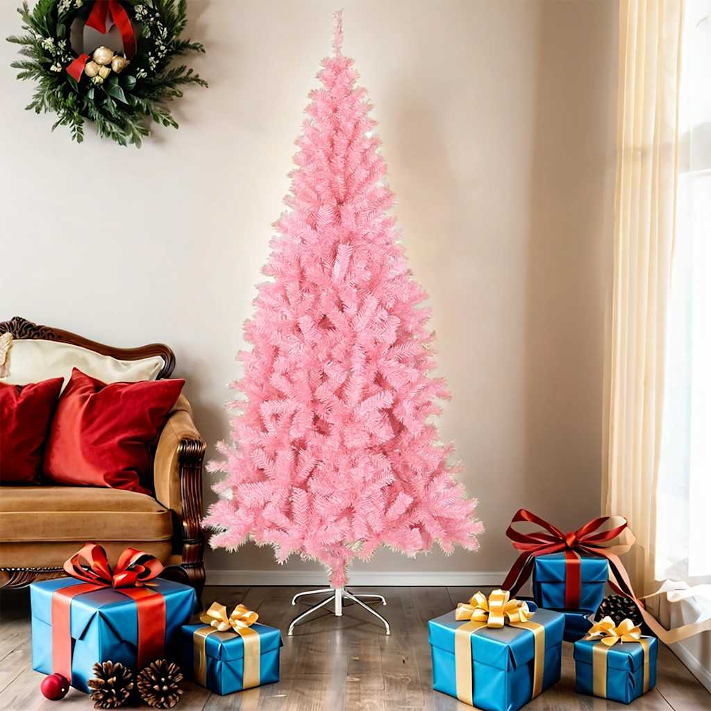 Vidaxl Kunstkerstboom avec un rose PVC de 180 cm standard