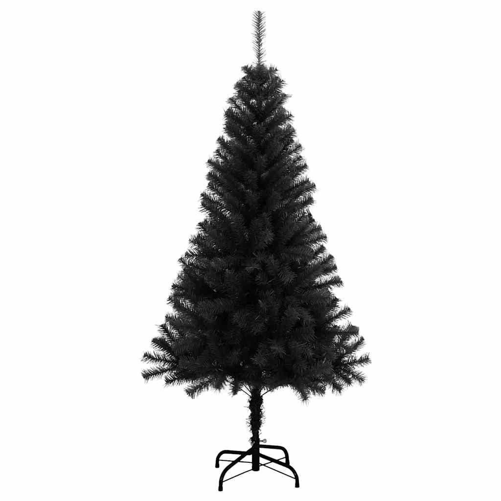 Vidaxl Kunstkerstboom with standard 150 cm PVC Black