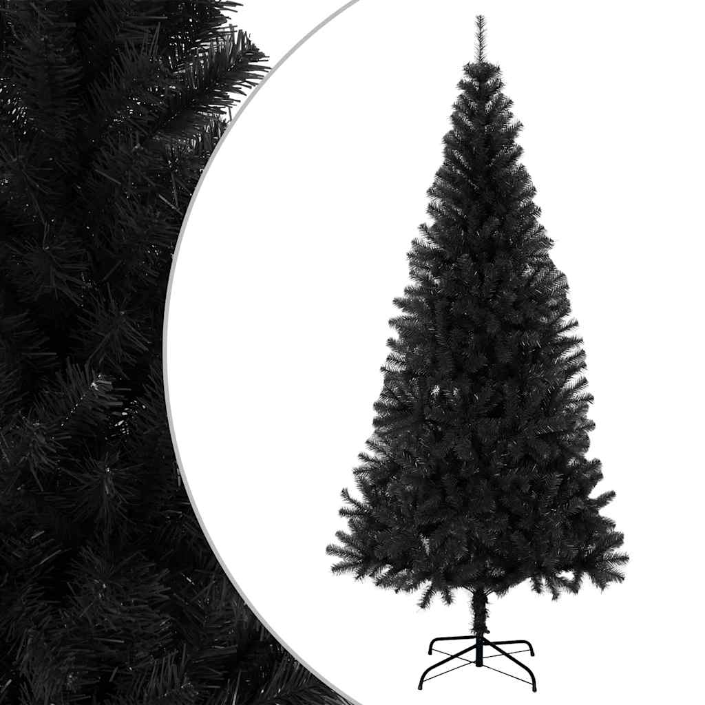 Vidaxl Kunstkerstboom with standard 210 cm PVC Black