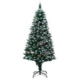 Vidaxl Kunstkerstboom with pine cones and white snow 150 cm