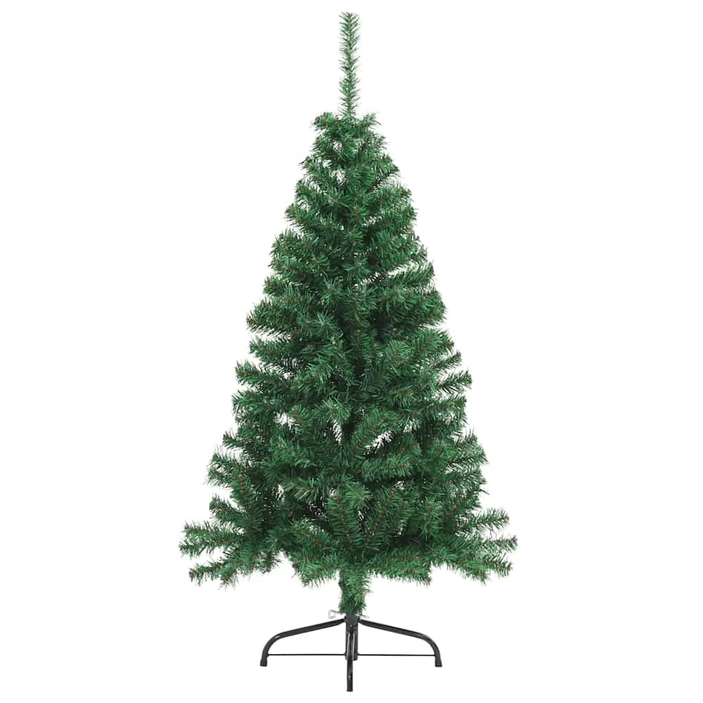 Vidaxl Kunstiskore mat Standard hallef 150 cm pvc gréng