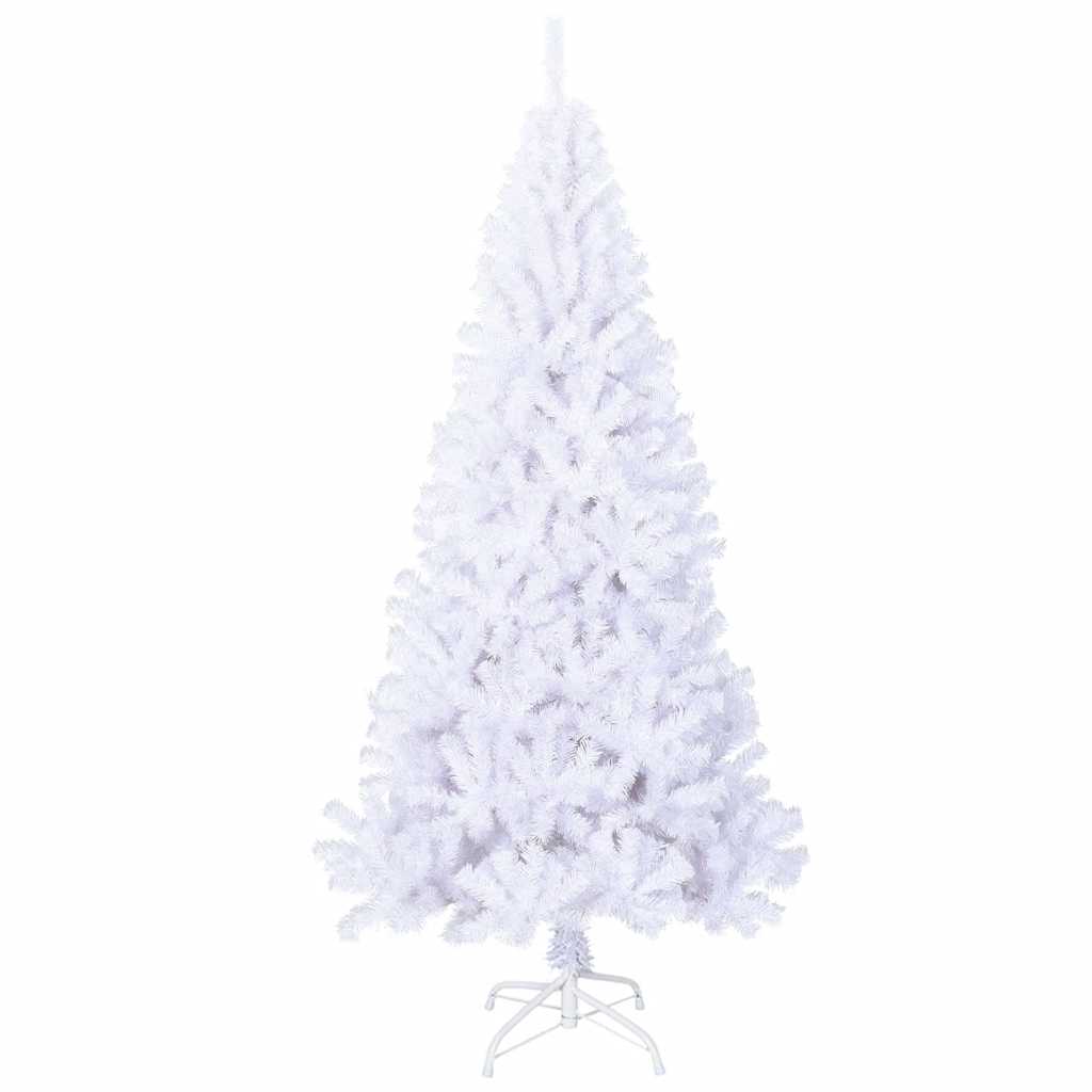 VidaXL Kunstkerstboom with thick branches 180 cm PVC white
