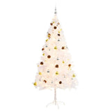 Vidaxl Kunstkerstboom com iluminação e bolas de Natal 180 cm