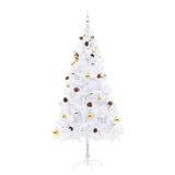 Vidaxl Kunstkerstboom com iluminação e bolas de Natal 180 cm