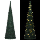 Vidaxl Kunstkerstboom with lighting pop-up 150 cm green