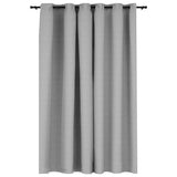 Vidaxl Curtain Linen Look Damning With Eyes 290x245 Cm Gray
