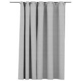 Vidaxl Curtain Linen Look Damning with hooks 290x245 cm Gray