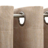 Vidaxl Curtain Linen Look Damning With Eyes 290x245 Cm Beige