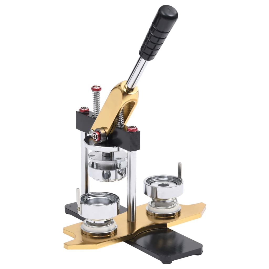 Vidaxl Button Machine with Circle Cutter Rotary Punch 58 mm