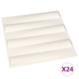 Vidaxl Wall panels 24 st 3D 6 m² 0.5x0.5 m