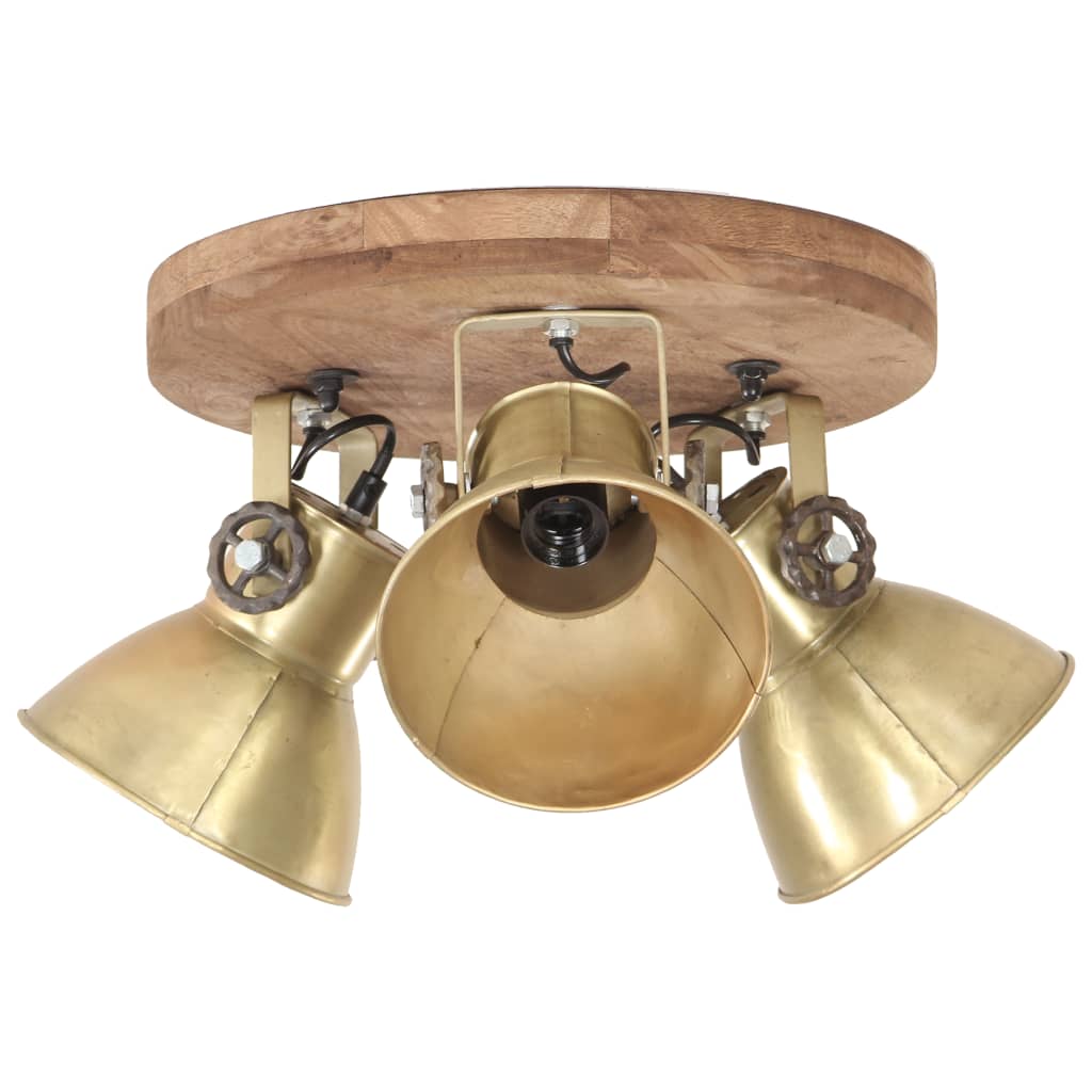 Vidaxl Ceiling Lamp Industrial 25 W E27 42x27 cm brass -colored