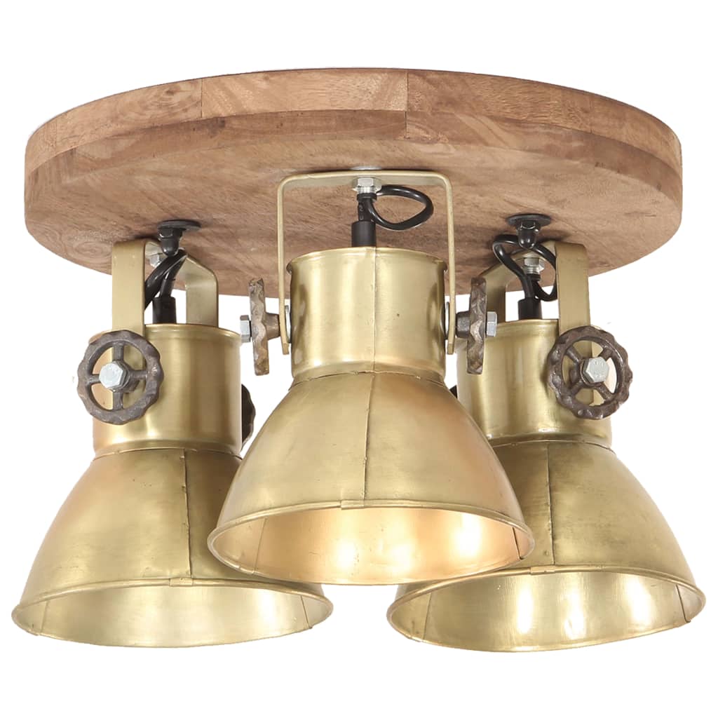 Vidaxl Ceiling Lamp Industrial 25 W E27 42x27 cm brass -colored
