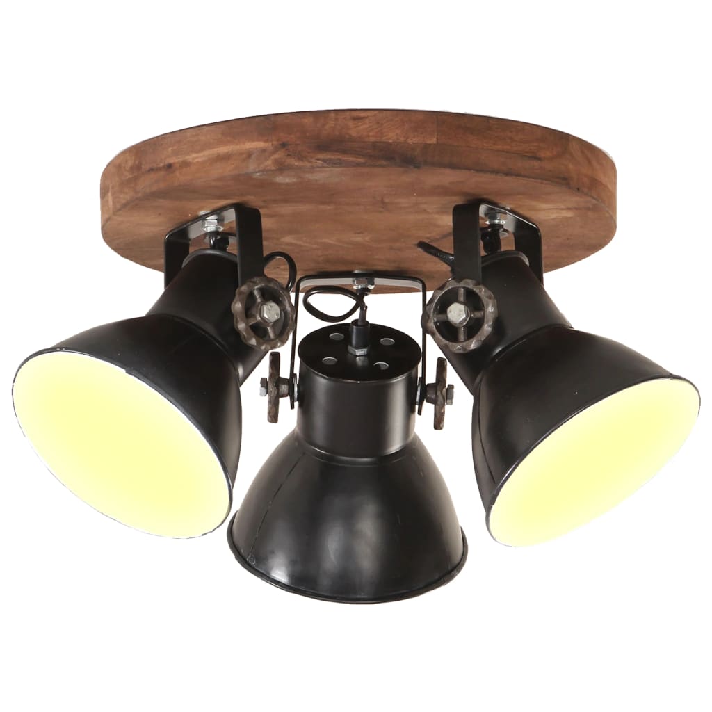 Vidaxl Ceiling Lamp Industrial 25 W E27 42x27 cm Black