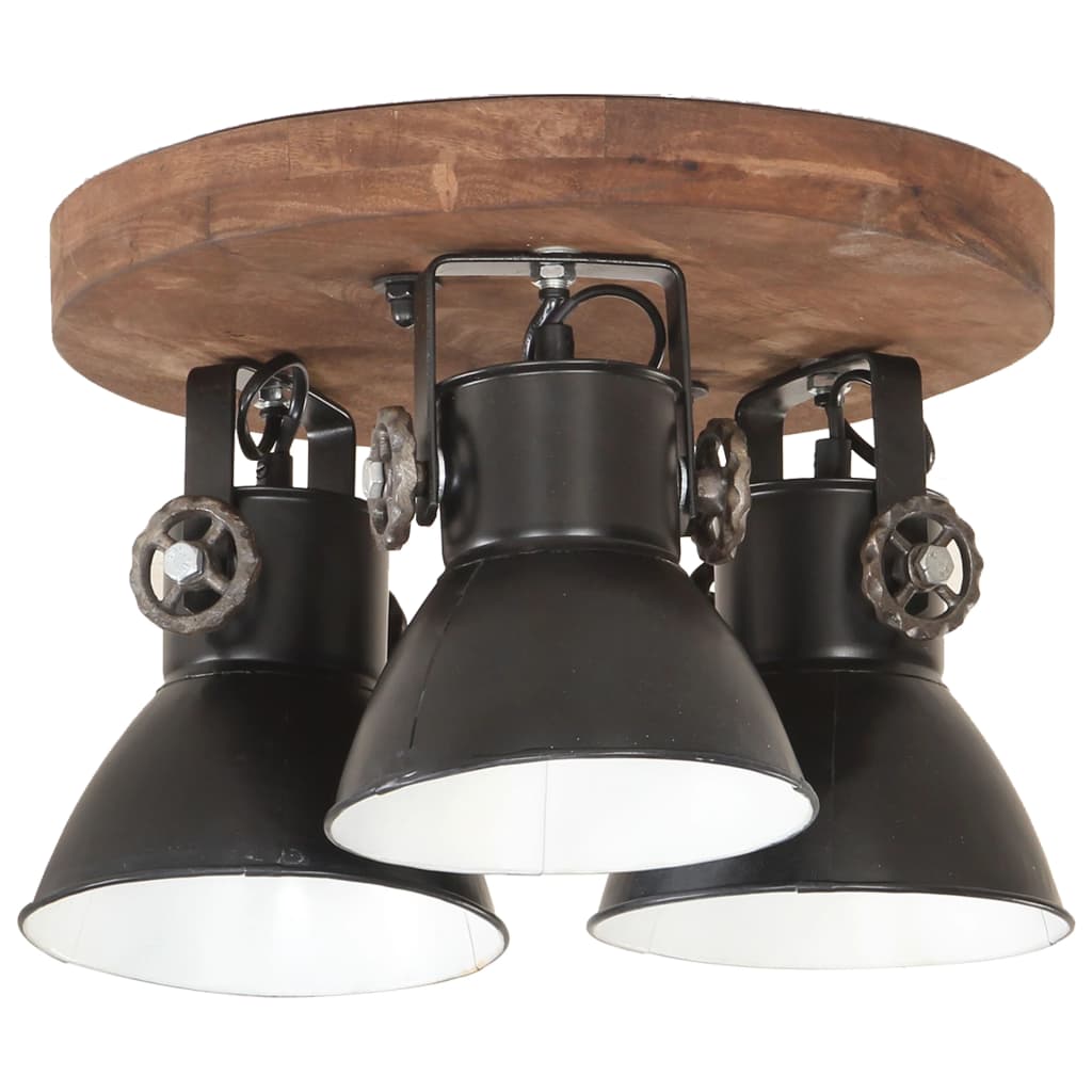 Vidaxl Ceiling Lamp Industrial 25 W E27 42x27 cm Black