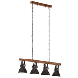Vidaxl Ceiling Lamp Industrial E27 Mangohout Black