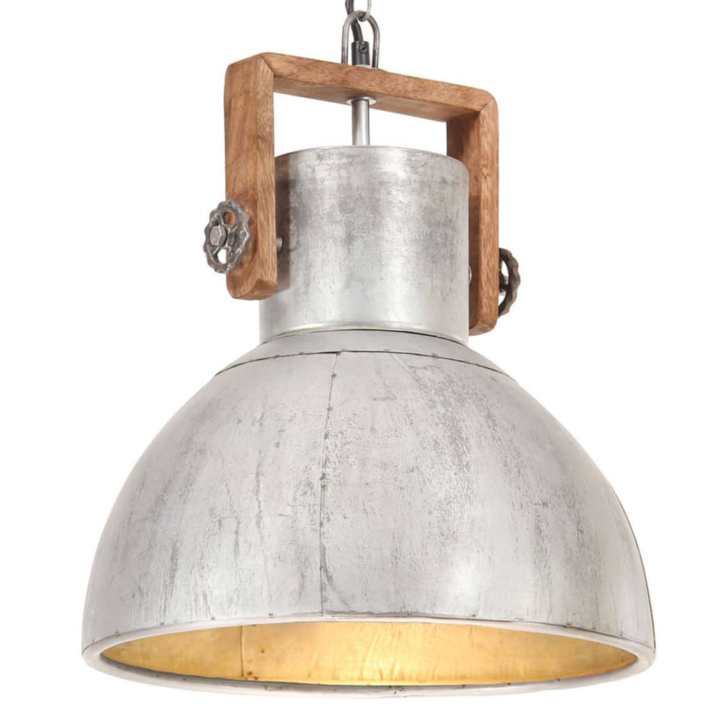 Vidaxl hanging lamp industrial around 25 W E27 40 cm silver colored