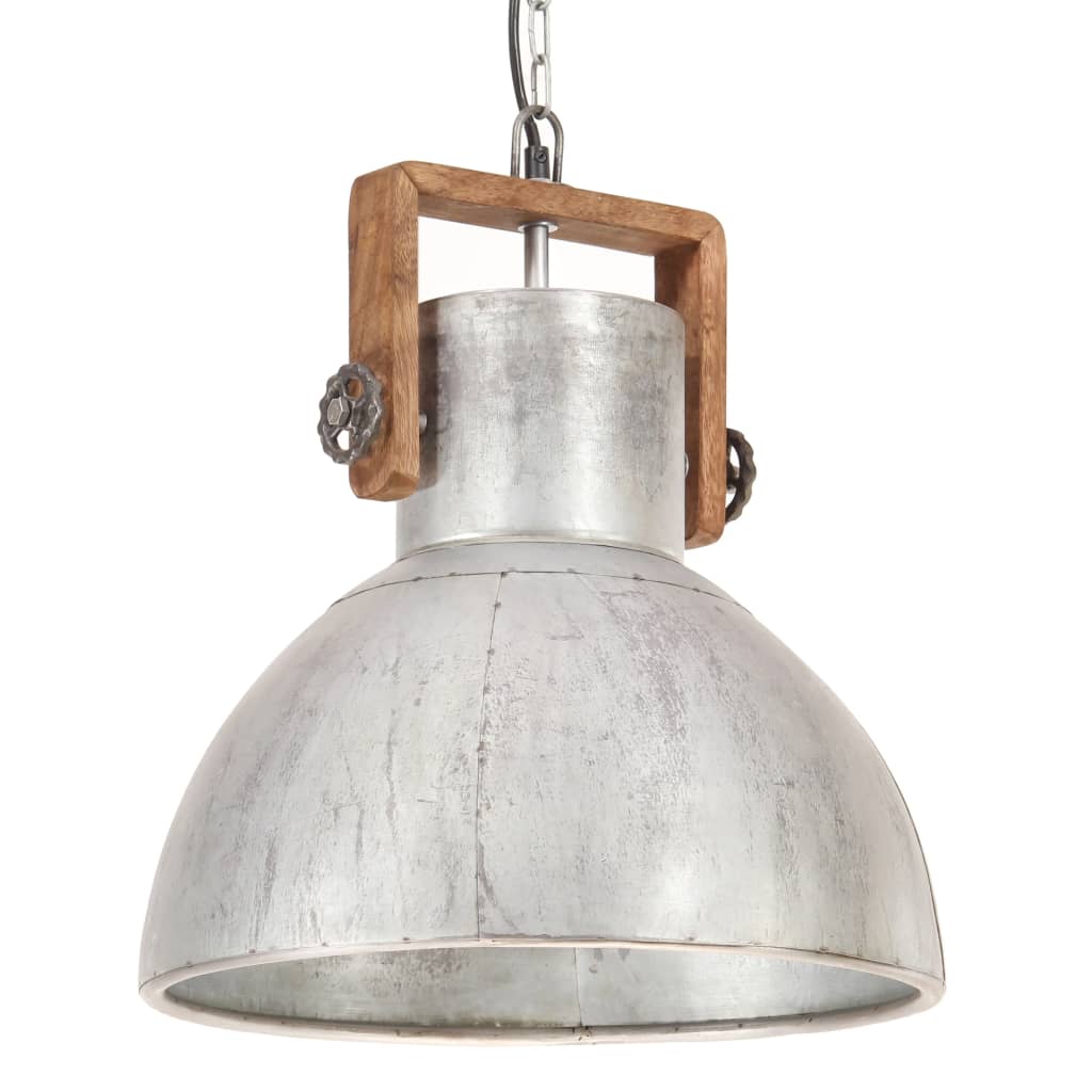 Vidaxl hanging lamp industrial around 25 W E27 40 cm silver colored