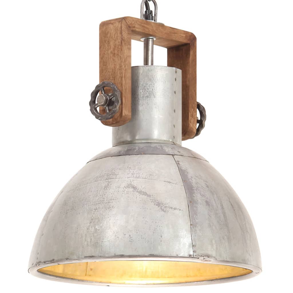 Vidaxl hanging lamp industrial around 25 W E27 30 cm silver colored