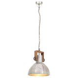 Vidaxl hanging lamp industrial around 25 W E27 30 cm silver colored