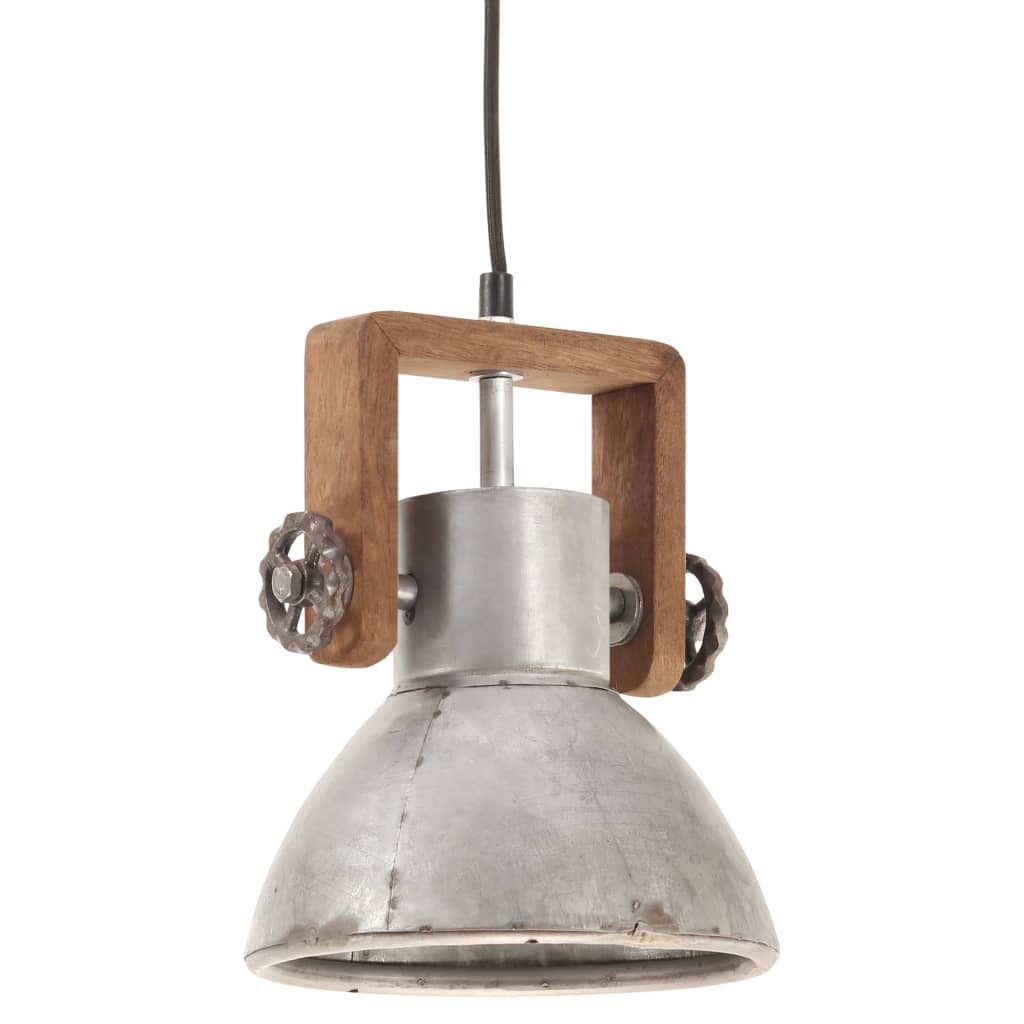 Vidaxl hanging lamp industrial around 25 W E27 19 cm silver colored