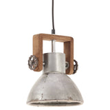 Vidaxl hanging lamp industrial around 25 W E27 19 cm silver colored