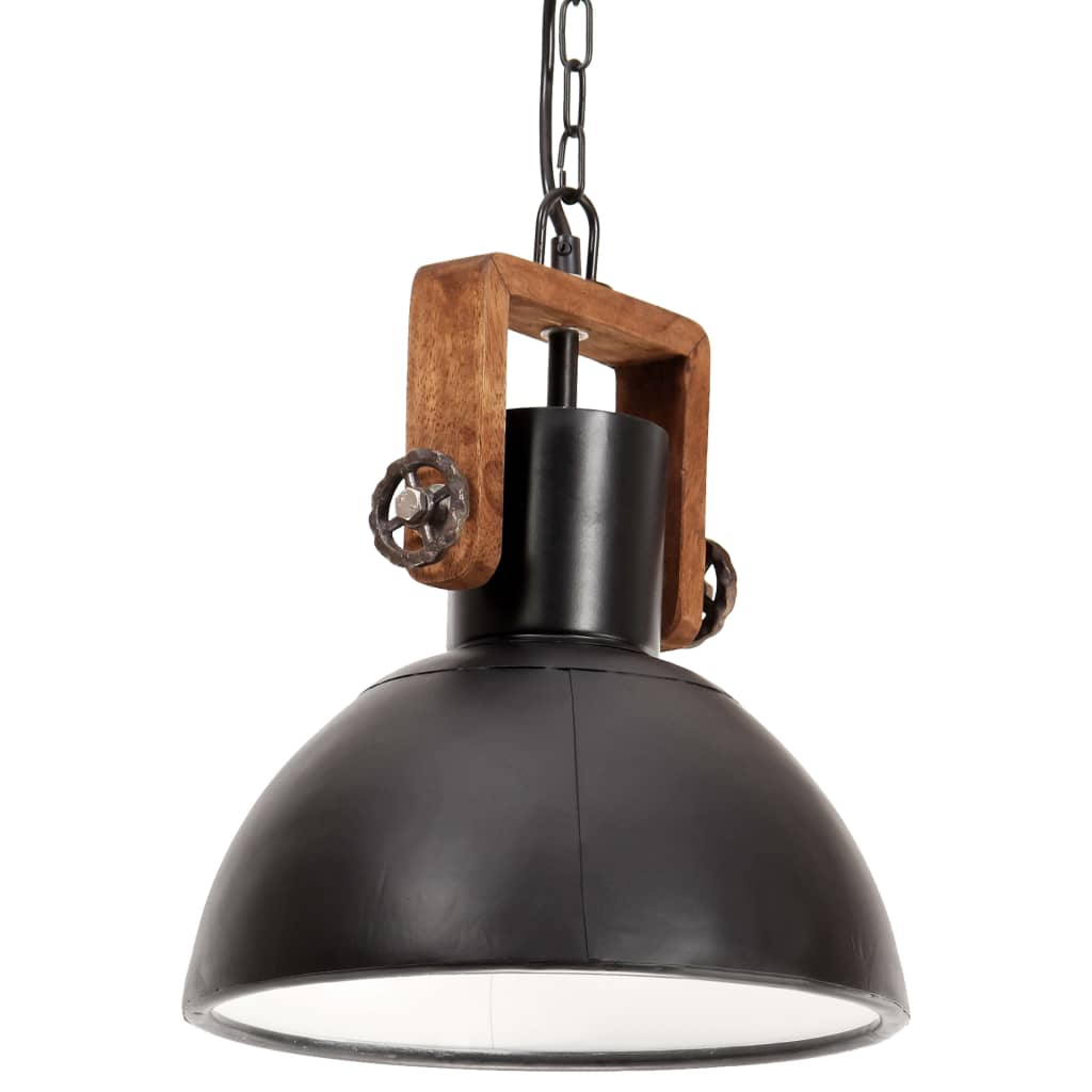 Vidaxl hængende lampe Industriel omkring 25 W E27 30 cm sort