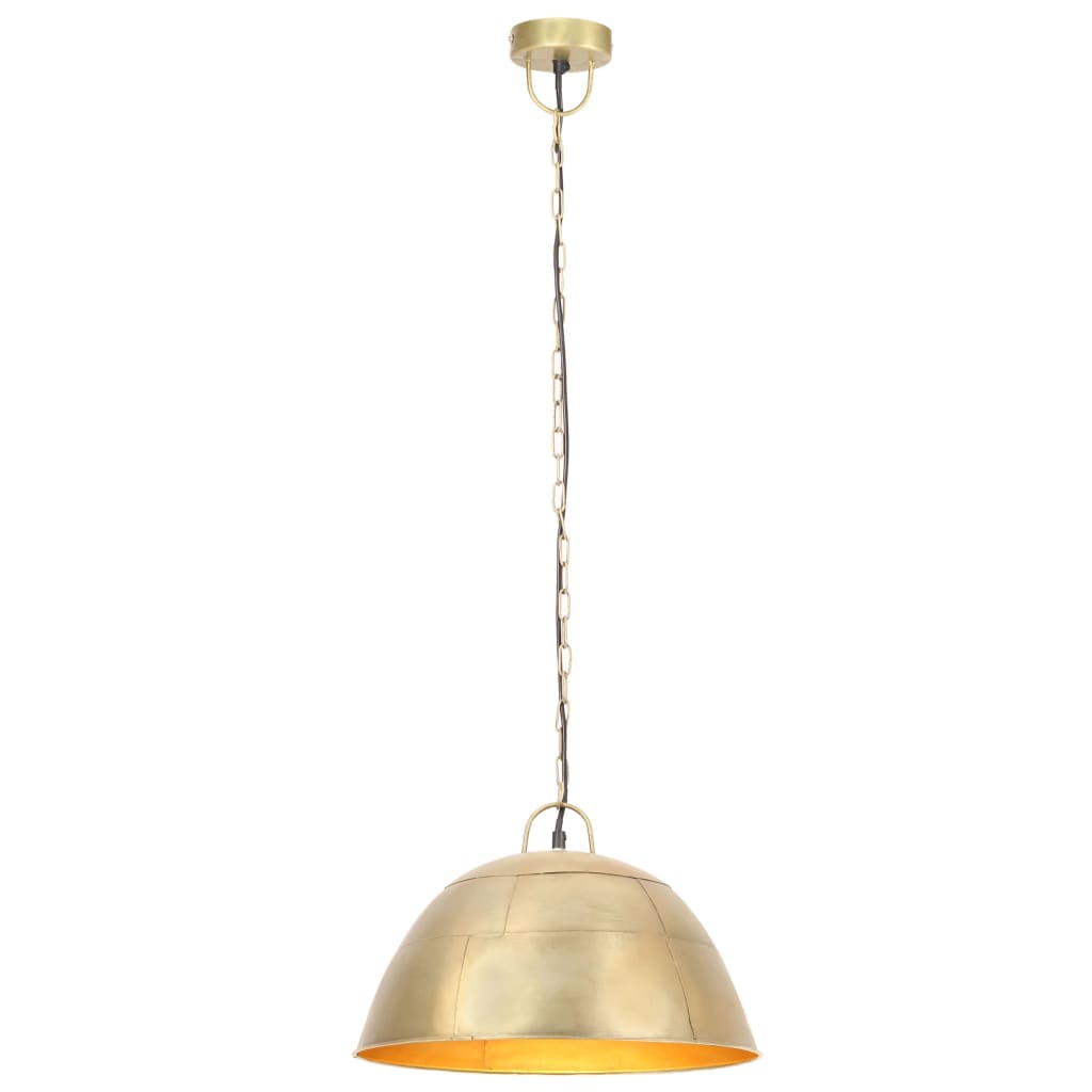 Vidaxl hanging lamp industrial vintage round 25 w e27 41 cm brass colored