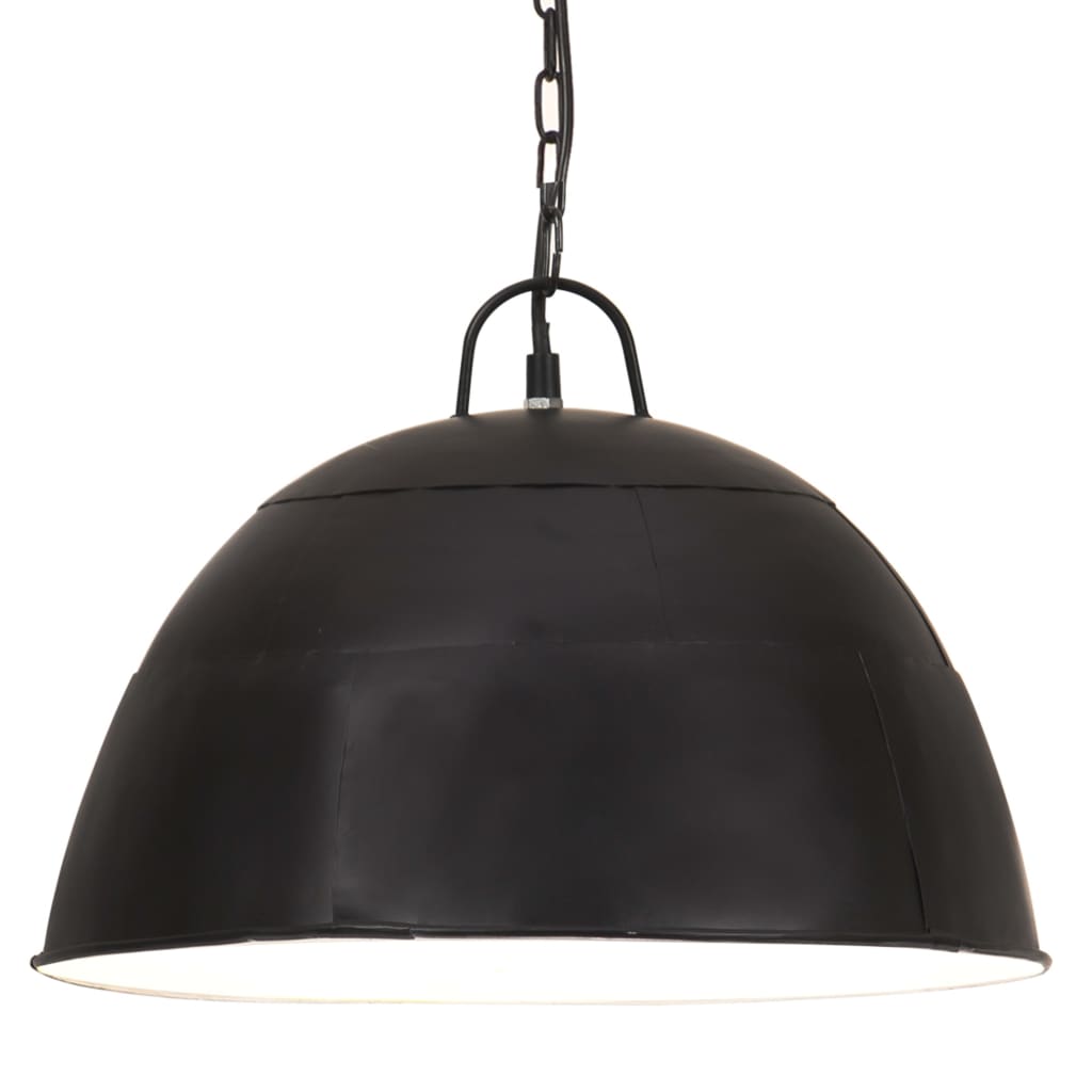 Vidaxl hanging lamp industrial vintage round 25 w e27 41 cm black