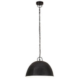 Vidaxl hanging lamp industrial vintage round 25 w e27 41 cm black