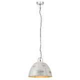 Vidaxl hänkend Lamp industriell Vintage Ronn 25 w e27 3 31 cm sëlwer faarweg