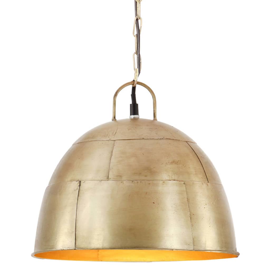 Vidaxl Hanging Lamp Industrial Vintage Round 25 W e27 31 cm messing -farget