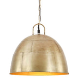 Vidaxl Hanging Lamp Industrial Vintage Round 25 W e27 31 cm messing -farget