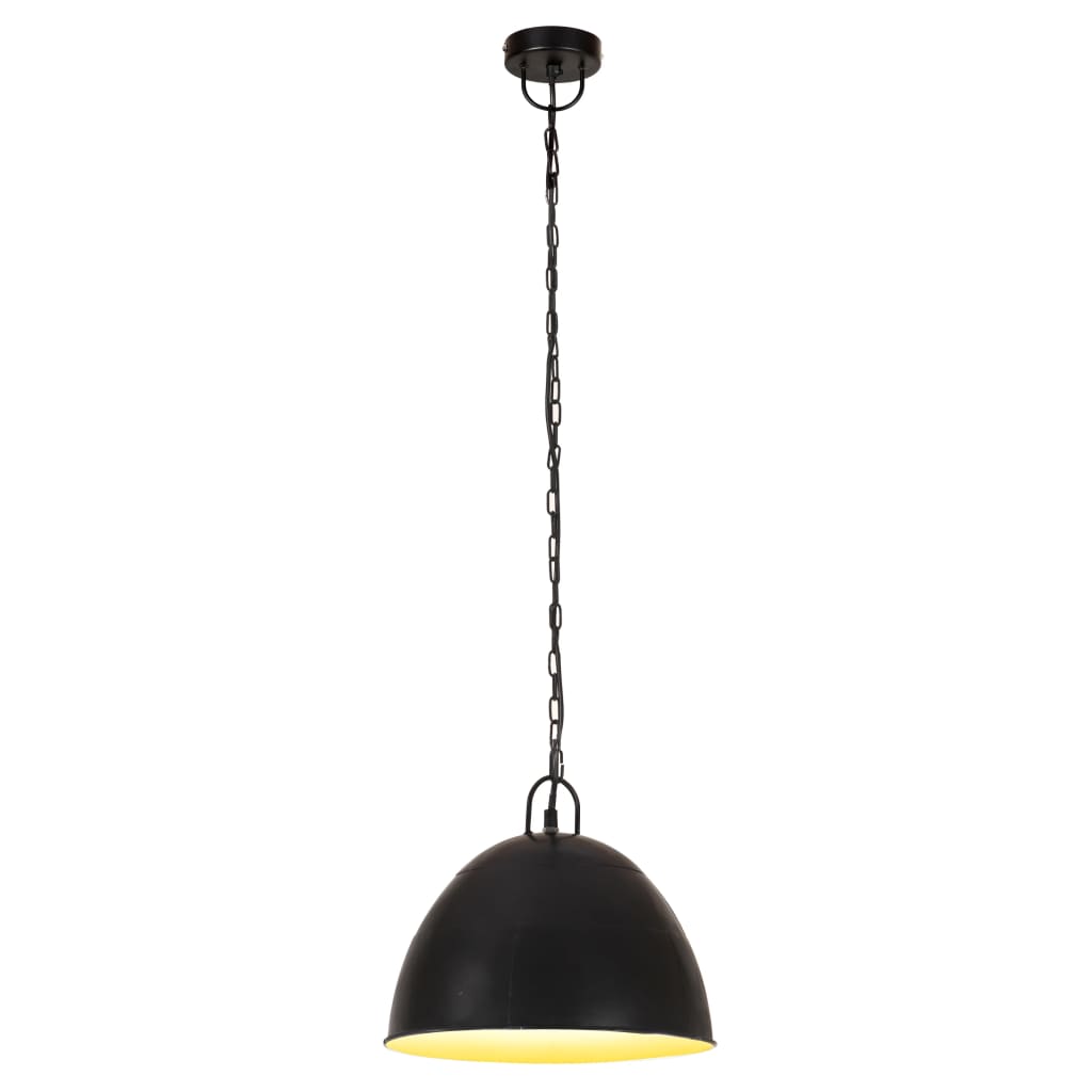Vidaxl hanging lamp industrial vintage around 25 w e27 31 cm black